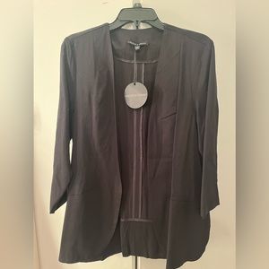 NWT Harlow and Graham open front black blazer. Size large